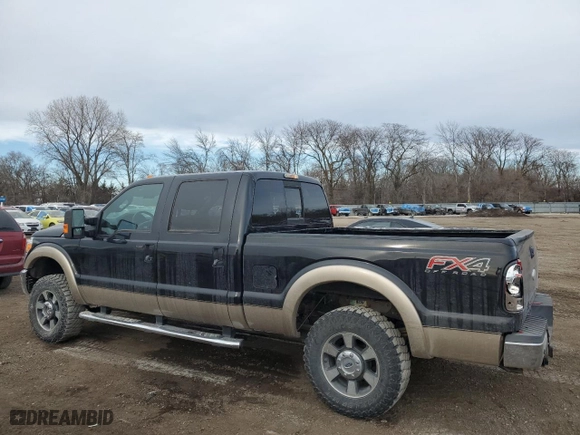 2012 Ford Super Duty F-250 SRW XL with VIN 1FT7W2B64CEB48833, listed as a Copart auction lot 46619415 with 126,860 mi miles and Salvage Title. Bid and sale history available at carsss.com. Image 2.