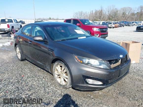 2013 Kia Optima EX with VIN 5XXGN4A74DG174838, listed as a IAAI auction lot 41621839 with 227,173 mi miles. Bid and sale history available at carsss.com. Image 1.