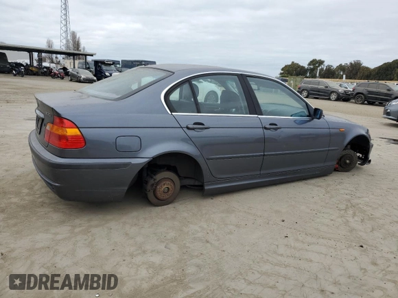 2002 BMW 3 Series 330i with VIN WBAEV53482KM20077, listed as a Copart auction lot 43391375 with 0 mi miles and Salvage Title. Bid and sale history available at carsss.com. Image 3.
