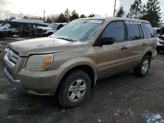 2007 Honda Pilot LX with VIN 5FNYF28197B042611, listed as a Copart auction lot 45709445 with 163,573 mi miles and Salvage Title. Bid and sale history available at carsss.com. Image 1.