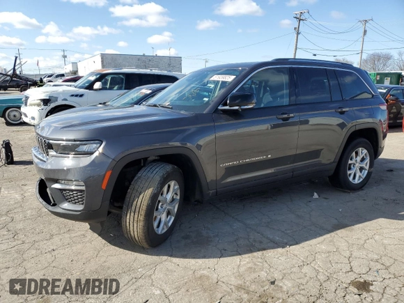 2023 Jeep Grand Cherokee Limited with VIN 1C4RJHBG1P8881722, listed as a Copart auction lot 51939825 with 49,327 mi miles and Clean title. Bid and sale history available at DreamBid. Image 1.