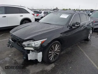 2021 Infiniti Q50 3.0t LUXE with VIN JN1EV7BP7MM705096, listed as a IAAI auction lot 41755035 with 92,476 mi miles. Bid and sale history available at carsss.com. Image 17.