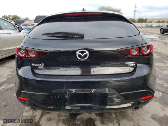 2021 Mazda Mazda3 Hatchback 2.5 Turbo with VIN JM1BPBJY5M1347232, listed as a Copart auction lot 35954623 with 0 mi miles. Bid and sale history available at carsss.com. Image 6.