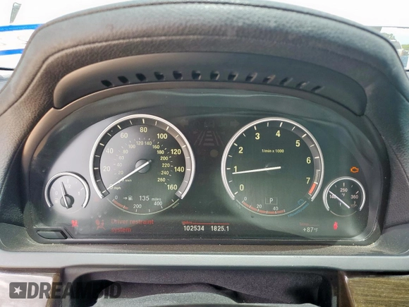2012 BMW 7 Series 740i with VIN WBAKA4C5XCC613599, listed as a Copart auction lot 62951835 with 102,534 mi miles and Clean title. Bid and sale history available at DreamBid. Image 9.
