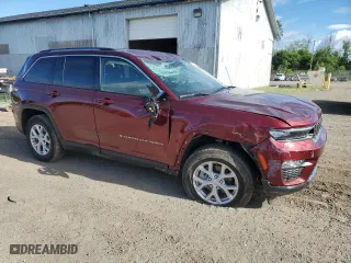 2023 Jeep Grand Cherokee Limited with VIN 1C4RJHBG9PC534023, listed as a Copart auction lot 57732574 with 17,219 mi miles and Non Repairable. Bid and sale history available at carsss.com. Image 4.