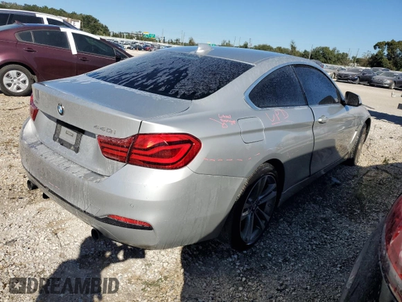 2018 BMW 4 Series 440i xDrive z VIN WBA4W9C56JAC99159, wystawiony jako Copart lot #79561174 z przebiegiem 77 429 mil mil oraz Szkoda całkowita • Salvage title. Historia ofert i sprzedaży dostępna na DreamBid. Obrazek 3.