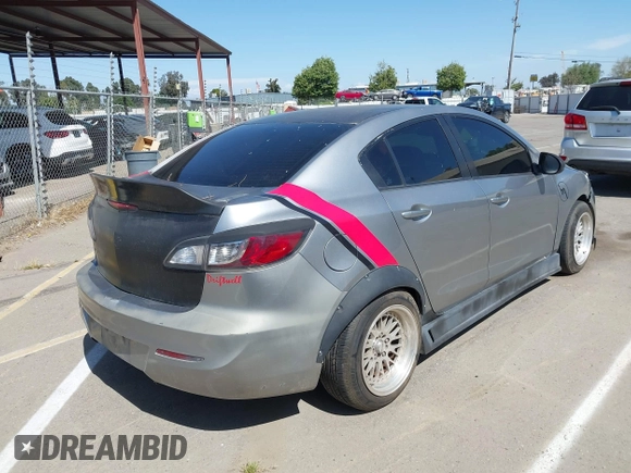 2013 Mazda 3 i SV with VIN JM1BL1TG9D1765030, listed as a IAAI auction lot 42110584 with 143,723 mi miles. Bid and sale history available at carsss.com. Image 4.
