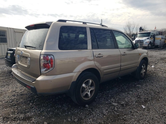 2006 Honda Pilot EX-L with RES with VIN 5FNYF28666B035206, listed as a Copart auction lot 43287705 with 214,327 mi miles and Clean Title. Bid and sale history available at carsss.com. Image 3.