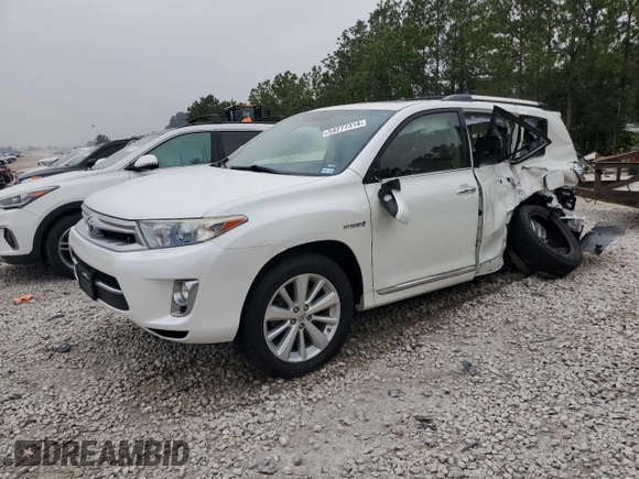 2012 Toyota Highlander Hybrid Limited with VIN JTEDC3EH5C2009970, listed as a Copart auction lot 54277314 with 150,567 mi miles and Salvage Title. Bid and sale history available at carsss.com. Image 1.