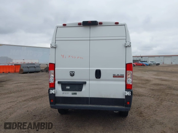 2021 Ram ProMaster Cargo with VIN 3C6LRVBG4ME542149, listed as a IAAI auction lot 41593841 with 70,022 mi miles. Bid and sale history available at carsss.com. Image 17.