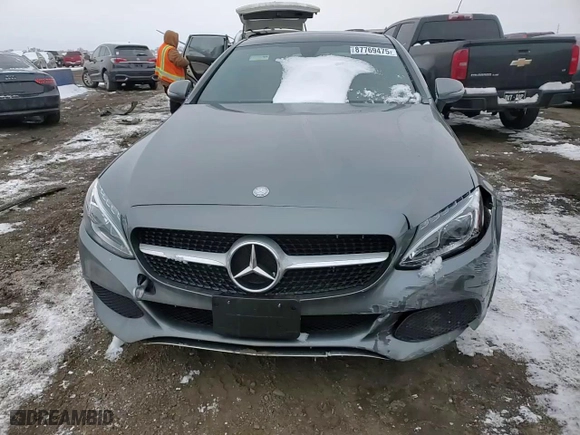 2017 Mercedes-Benz C-Class C 300 with VIN WDDWJ4KB8HF416129, listed as a Copart auction lot 87769475 with 65,099 mi miles and Salvage Title. Bid and sale history available at carsss.com. Image 10.