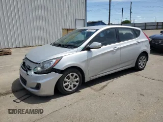 2012 Hyundai Accent GS with VIN KMHCT5AE8CU046356, listed as a Copart auction lot 56654115 with 159,250 mi miles and Salvage title. Bid and sale history available at DreamBid. Image 1.