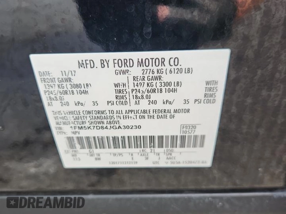 2018 Ford Explorer XLT z VIN 1FM5K7D84JGA30230, wystawiony jako Copart lot #64386095 z przebiegiem 114 596 mil mil oraz Czysty tytuł • Clean title. Historia ofert i sprzedaży dostępna na DreamBid. Obrazek 13.