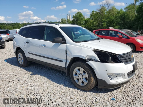 2017 Chevrolet Traverse LS with VIN 1GNKRFED8HJ114385, listed as a Copart auction lot 61221945 with 99,572 mi miles and Salvage title. Bid and sale history available at DreamBid. Image 4.