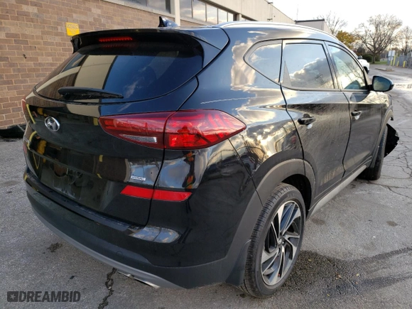 2021 Hyundai Tucson Sport with VIN KM8J3CAL2MU289379, listed as a Copart auction lot 64963531 with 10,453 mi miles and Salvage Title. Bid and sale history available at carsss.com. Image 4.