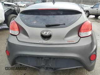 2015 Hyundai Veloster Turbo with VIN KMHTC6AE0FU221208, listed as a Copart auction lot 86242934 with 118,982 mi miles and Salvage title. Bid and sale history available at DreamBid. Image 6.