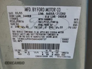 2006 Ford Escape Hybrid with VIN 1FMCU95H56KA08737, listed as a Copart auction lot 47549904 with 210,918 mi miles and Salvage title. Bid and sale history available at DreamBid. Image 16.