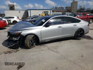 2024 Honda Accord Sport-L with VIN 1HGCY2F7XRA007326, listed as a Copart auction lot 54574445 with 27,117 mi miles and Salvage title. Bid and sale history available at DreamBid. Image 1.