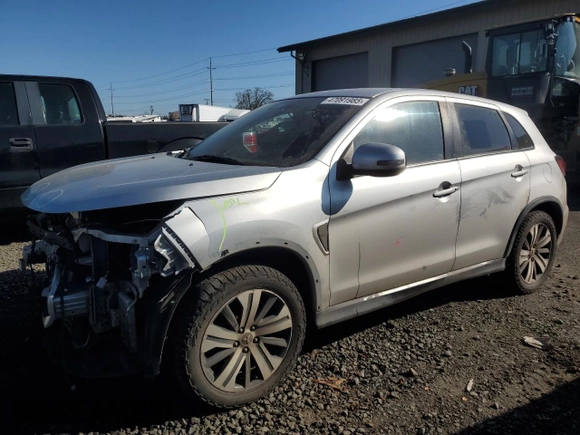 2020 Mitsubishi Outlander Sport ES 2.0 with VIN JA4AR3AU4LU022037, listed as a Copart auction lot 47091985 with 114,974 mi miles and Salvage Title. Bid and sale history available at carsss.com. Image 1.