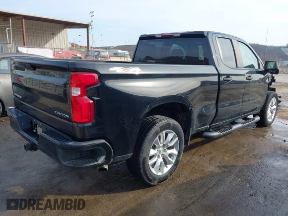 2019 Chevrolet Silverado 1500 Custom with VIN 1GCRYBEH0KZ410922, listed as a IAAI auction lot 41775841 with 101,043 mi miles and . Bid and sale history available at DreamBid. Image 4.