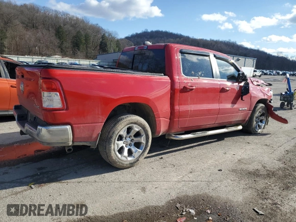 2022 Ram 1500 Big Horn with VIN 1C6RRFFG3NN455883, listed as a Copart auction lot 45040585 with 28,973 mi miles and Salvage Title. Bid and sale history available at carsss.com. Image 3.