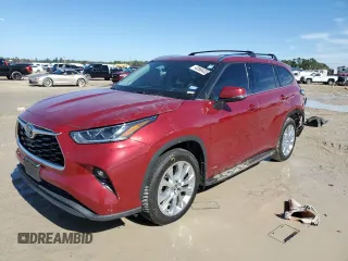 2022 Toyota Highlander Hybrid Limited with VIN 5TDXBRCH6NS559796, listed as a Copart auction lot 43566435 with 52,635 mi miles and Salvage title. Bid and sale history available at DreamBid. Image 1.