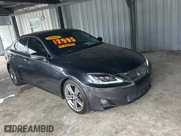 2011 Lexus IS 250 z VIN JTHBF5C21B5138295, wystawiony jako Copart lot #56963555 z przebiegiem 145 146 mil mil oraz Czysty tytuł • Clean title. Historia ofert i sprzedaży dostępna na DreamBid. Obrazek 1.