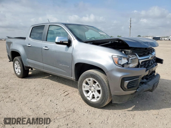 2022 Chevrolet Colorado 2WD LT with VIN 1GCGSCEN1N1222921, listed as a Copart auction lot 58193695 with 53,422 mi miles and Salvage title. Bid and sale history available at DreamBid. Image 4.