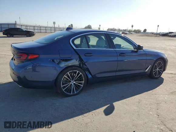 2021 BMW 5 Series 540i with VIN WBA53BJ05MWX16285, listed as a Copart auction lot 52415425 with 79,497 mi miles and Salvage Title. Bid and sale history available at DreamBid. Image 3.