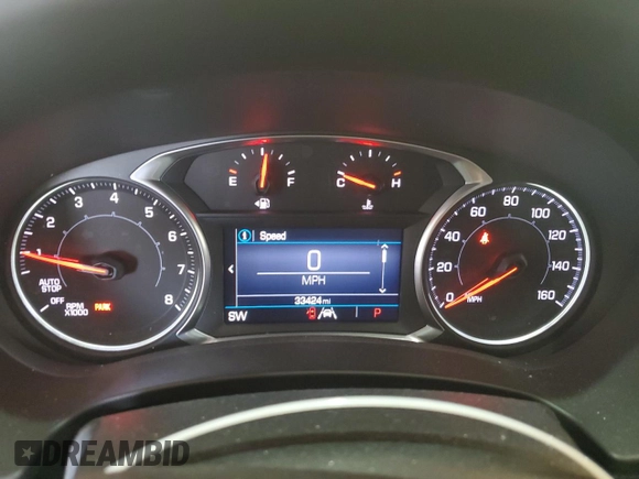 2021 GMC Terrain SLE with VIN 3GKALTEV5ML387420, listed as a Copart auction lot 48223765 with 33,424 mi miles and Salvage title. Bid and sale history available at DreamBid. Image 9.