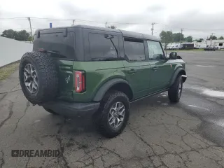 2025 Ford Bronco Badlands z VIN 1FMEE9BP1SLA66088, wystawiony jako Copart lot #60238525 z przebiegiem 1 419 mil mil oraz Czysty tytuł • Clean title. Historia ofert i sprzedaży dostępna na DreamBid. Obrazek 3.