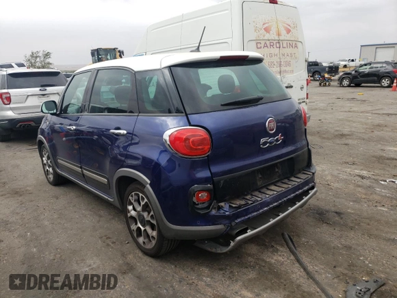 2015 FIAT 500L Urbana Trekking with VIN ZFBCFADH4FZ033544, listed as a Copart auction lot 76069444 with 85,063 mi miles and Salvage Title. Bid and sale history available at carsss.com. Image 2.