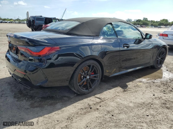 2024 BMW 4 Series M440i xDrive with VIN WBA63AT09RCN90257, listed as a Copart auction lot 59318524 with 4,533 mi miles and Non Repairable. Bid and sale history available at carsss.com. Image 3.