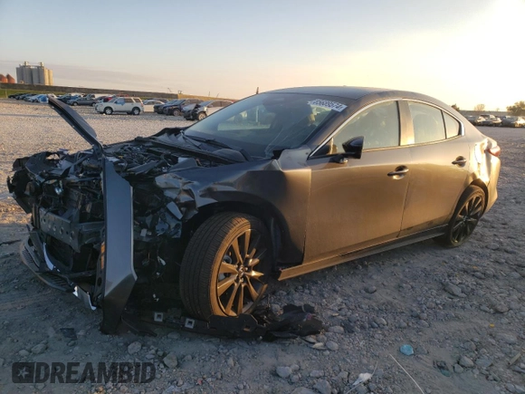 2025 Mazda 3 S Select Sport with VIN 3MZBPABM9SM450219, listed as a Copart auction lot 85689574 with Not Provided miles and Salvage Title. Bid and sale history available at DreamBid. Image 1.