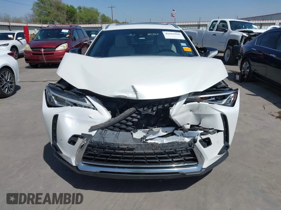2020 Lexus UX with VIN JTHP9JBH6L2031919, listed as a IAAI auction lot 41816968 with 57,848 mi miles. Bid and sale history available at carsss.com. Image 6.