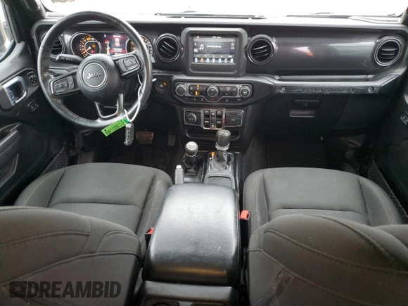 2021 Jeep Wrangler Unlimited Willys with VIN 1C4HJXDN2MW796669, listed as a Copart auction lot 52020745 with 46,826 mi miles and Salvage Title. Bid and sale history available at DreamBid. Image 8.