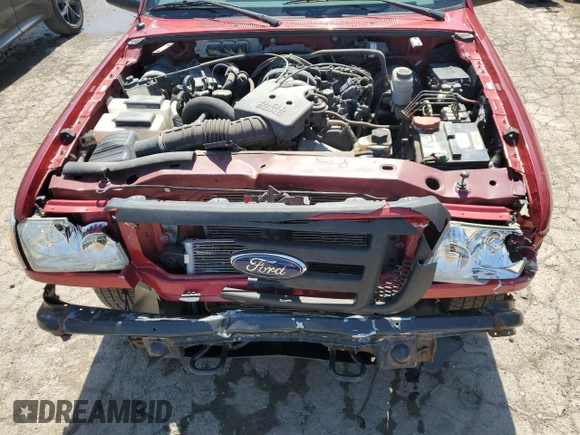 2010 Ford Ranger XLT with VIN 1FTLR4FE9APA23704, listed as a Copart auction lot 54156885 with 109,170 mi miles and Salvage title. Bid and sale history available at DreamBid. Image 11.