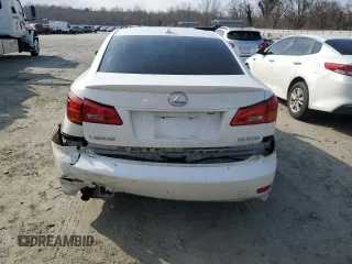 2008 Lexus IS 250 with VIN JTHBK262182063615, listed as a Copart auction lot 44211525 with 147,433 mi miles and Salvage Title. Bid and sale history available at DreamBid. Image 6.