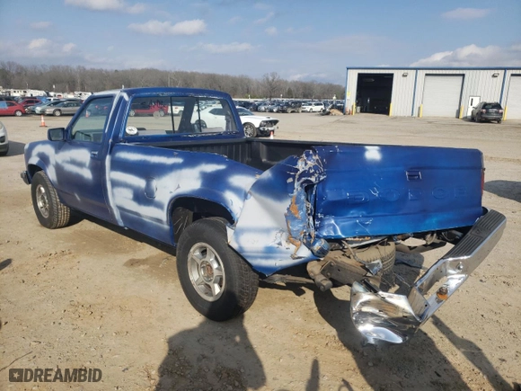 1990 Dodge Dakota "S" with VIN 1B7GL26X6LS678184, listed as a Copart auction lot 43593305 with 210,259 mi miles and Salvage Title. Bid and sale history available at carsss.com. Image 2.
