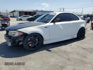 2013 BMW 1 Series 135i with VIN WBAUC9C52DVY60105, listed as a Copart auction lot 54638624 with Not Provided miles and Salvage Title. Bid and sale history available at carsss.com. Image 1.