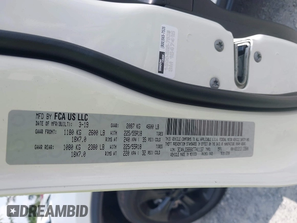 2019 Jeep Compass Latitude с VIN 3C4NJDBB6KT741137, выставлен на аукционе IAAI как лот 42393116 с пробегом 55 684 миль миль и . История ставок и продаж доступна на DreamBid. Изображение 9.