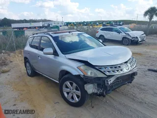 2007 Nissan Murano SL with VIN JN8AZ08T27W511679, listed as a IAAI auction lot 41511340 with 156,780 mi miles. Bid and sale history available at carsss.com. Image 1.