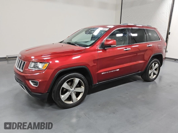 2014 Jeep Grand Cherokee Limited with VIN 1C4RJFBG9EC447871, listed as a Copart auction lot 61501935 with 153,564 mi miles and Clean title. Bid and sale history available at DreamBid. Image 1.