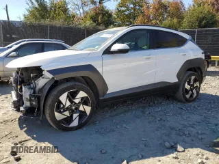 2024 Hyundai Kona Limited with VIN KM8HECA34RU087448, listed as a Copart auction lot 77212004 with 3,857 mi miles and Salvage Title. Bid and sale history available at carsss.com. Image 1.