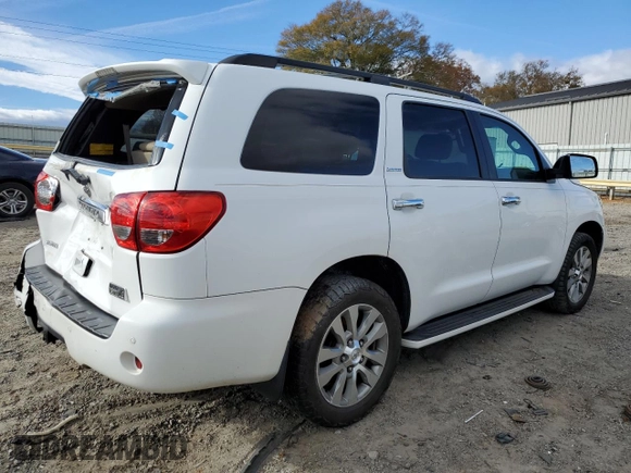 2010 Toyota Sequoia Ltd with VIN 5TDJY5G18AS027339, listed as a Copart auction lot 82005574 with 282,465 mi miles and Salvage Title. Bid and sale history available at carsss.com. Image 3.