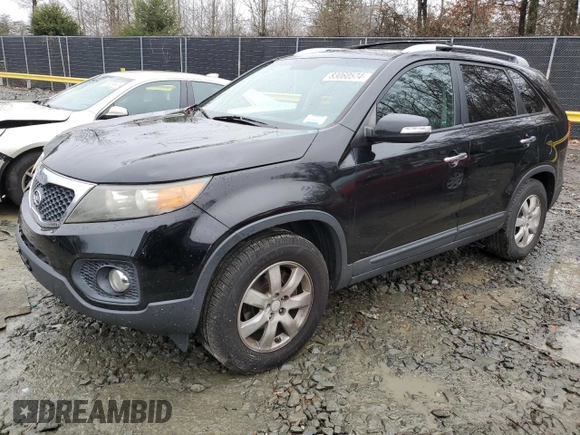2012 Kia Sorento LX with VIN 5XYKT4A29CG196963, listed as a Copart auction lot 83060574 with 246,500 mi miles and Salvage Title. Bid and sale history available at carsss.com. Image 1.