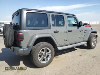 2019 Jeep Wrangler Unlimited Sahara with VIN 1C4HJXEG0KW532685, listed as a Copart auction lot 55503805 with 67,108 mi miles and Salvage title. Bid and sale history available at DreamBid. Image 3.