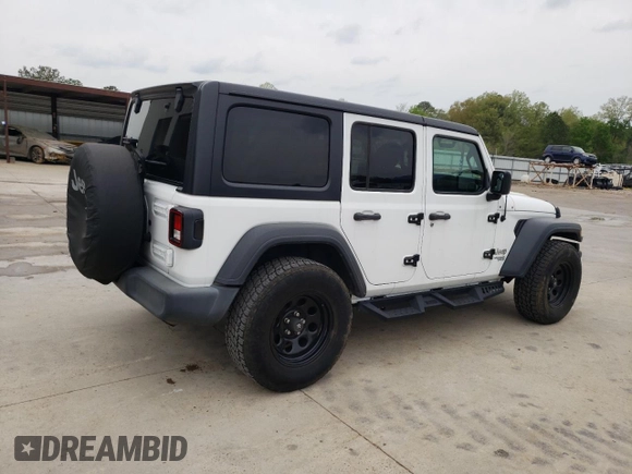2018 Jeep Wrangler Unlimited Sport S z VIN 1C4HJXDG3JW319844, wystawiony jako Copart lot #48814314 z przebiegiem 33 849 mil mil oraz Szkoda całkowita • Salvage title. Historia ofert i sprzedaży dostępna na DreamBid. Obrazek 3.