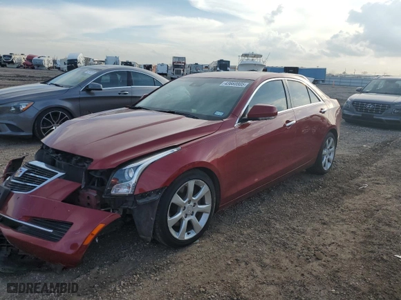2015 Cadillac ATS Sedan Luxury RWD with VIN 1G6AB5SX8F0120999, listed as a Copart auction lot 43660805 with 69918 miles and Salvage Title. Bid and sale history available at carsss.com. Image 1.