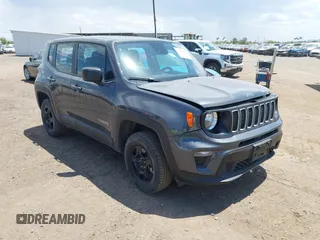 2022 Jeep Renegade Sport with VIN ZACNJDA15NPP00581, listed as a IAAI auction lot 42218351 with 45,262 mi miles and . Bid and sale history available at DreamBid. Image 1.